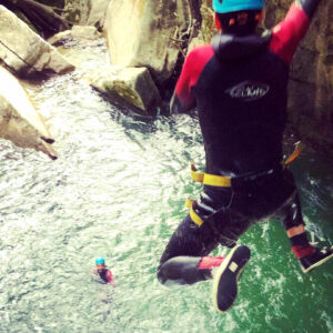 Le saut en canyoning reste une option, n'est en aucun cas obligatoire