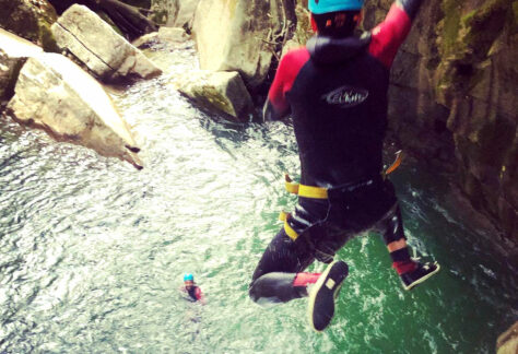 Le saut en canyoning reste une option, n'est en aucun cas obligatoire